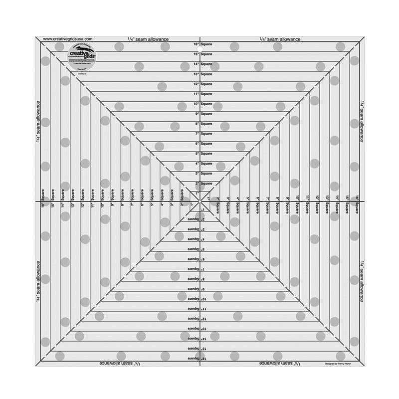 Creative Grids Square It Up or Fussy Cut Square Quilt Ruler