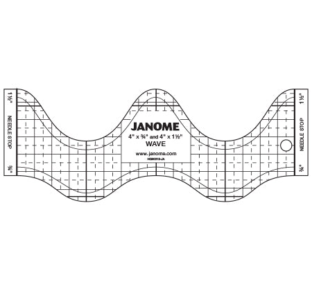 Janome Quilt Maker Pro Wave F Ruler HG00613‐JA