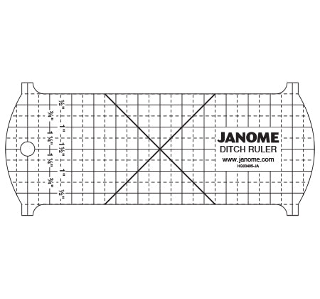 Janome Quilt Maker Pro Ditch Ruler HG00405‐JA