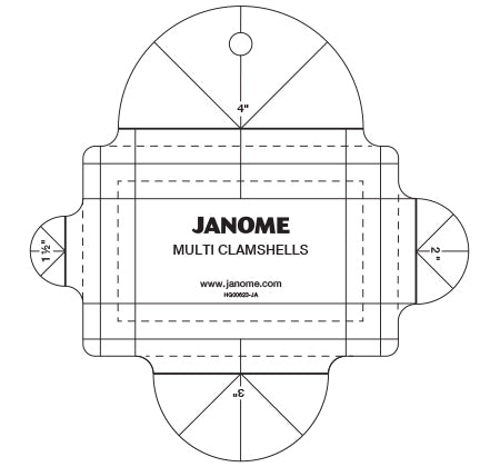 Janome Quilt Maker Pro Multi Clamshell Ruler HG00623‐JA