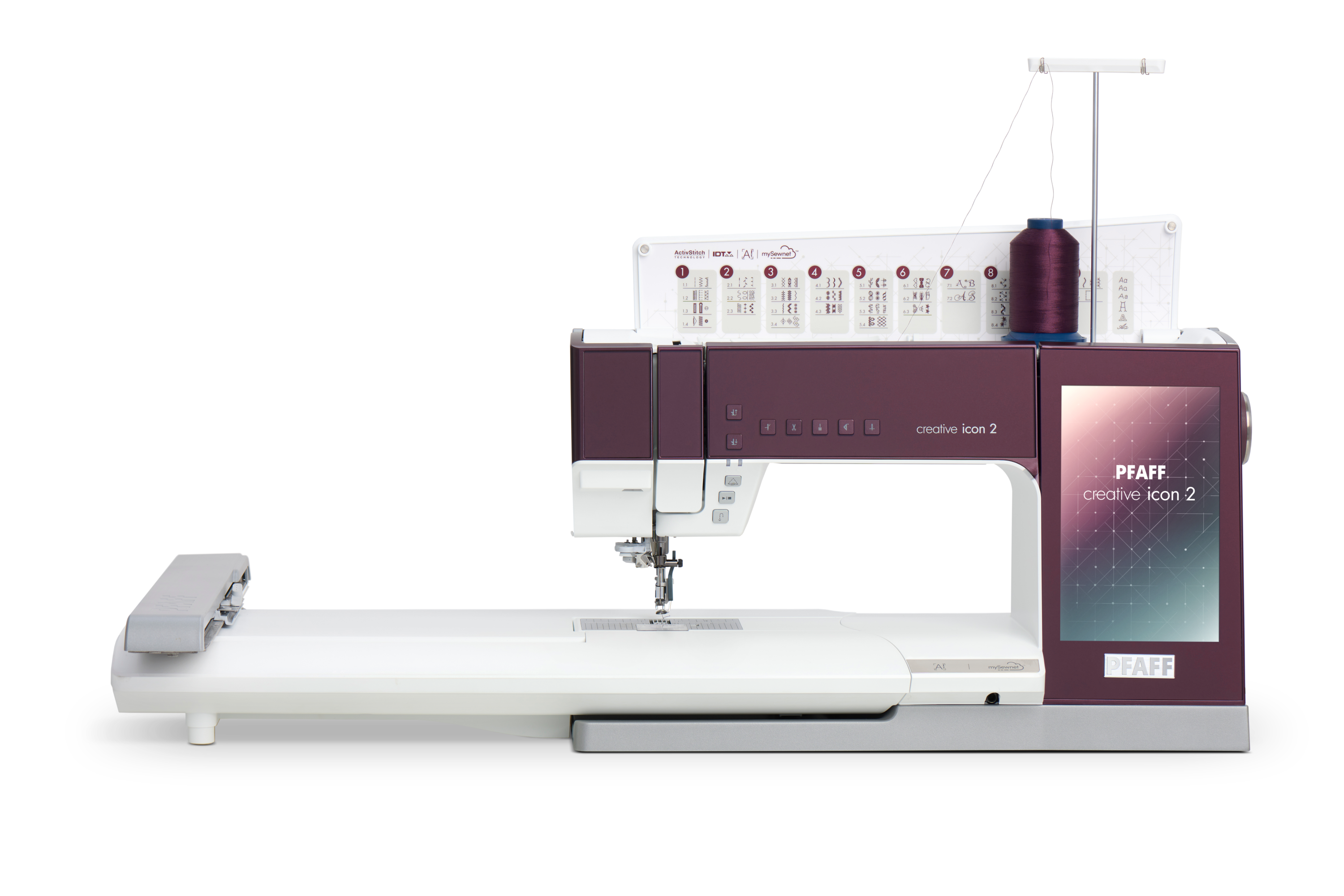 PFAFF creative icon 2 Purple Aurora Sewing and Embroidery Machine