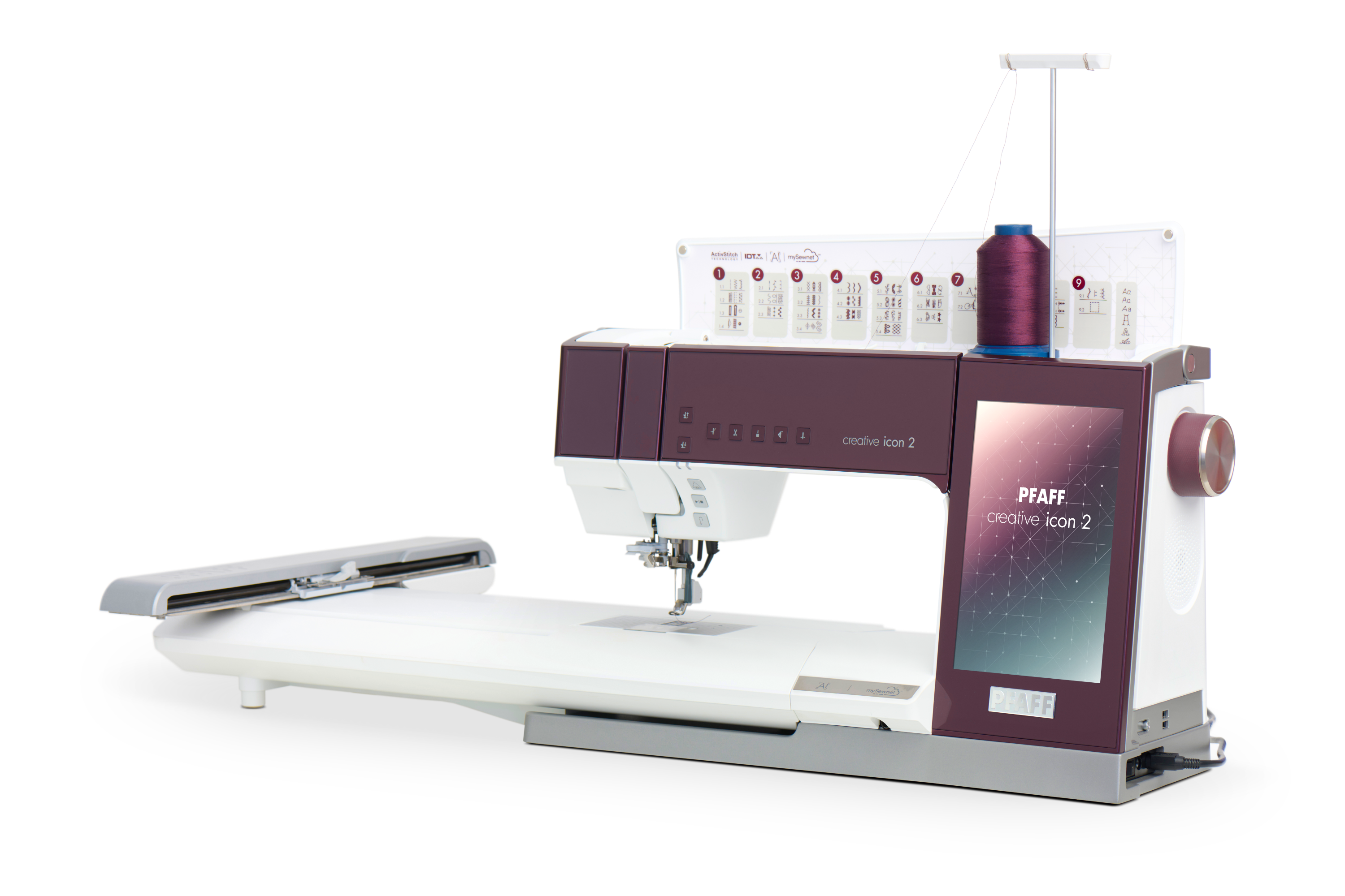 PFAFF creative icon 2 Purple Aurora Sewing and Embroidery Machine