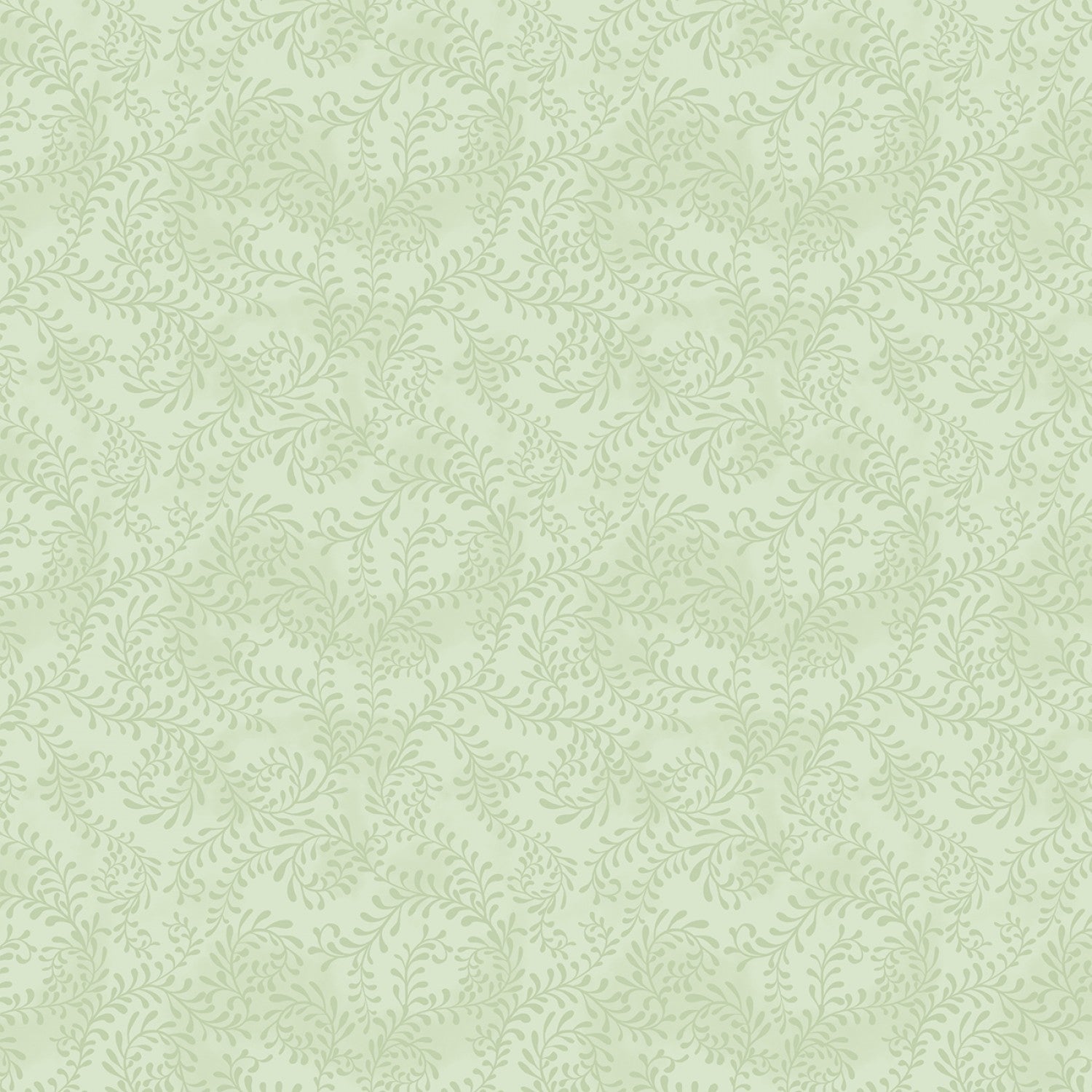 Wilmington Essentials Tea Green Swirling Leaves by the Half Yard 27650-707