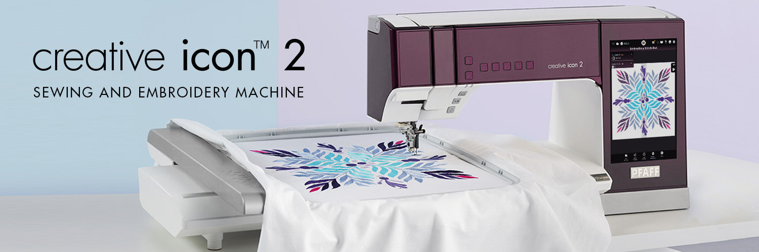 PFAFF creative icon 2 Purple Aurora Sewing and Embroidery Machine