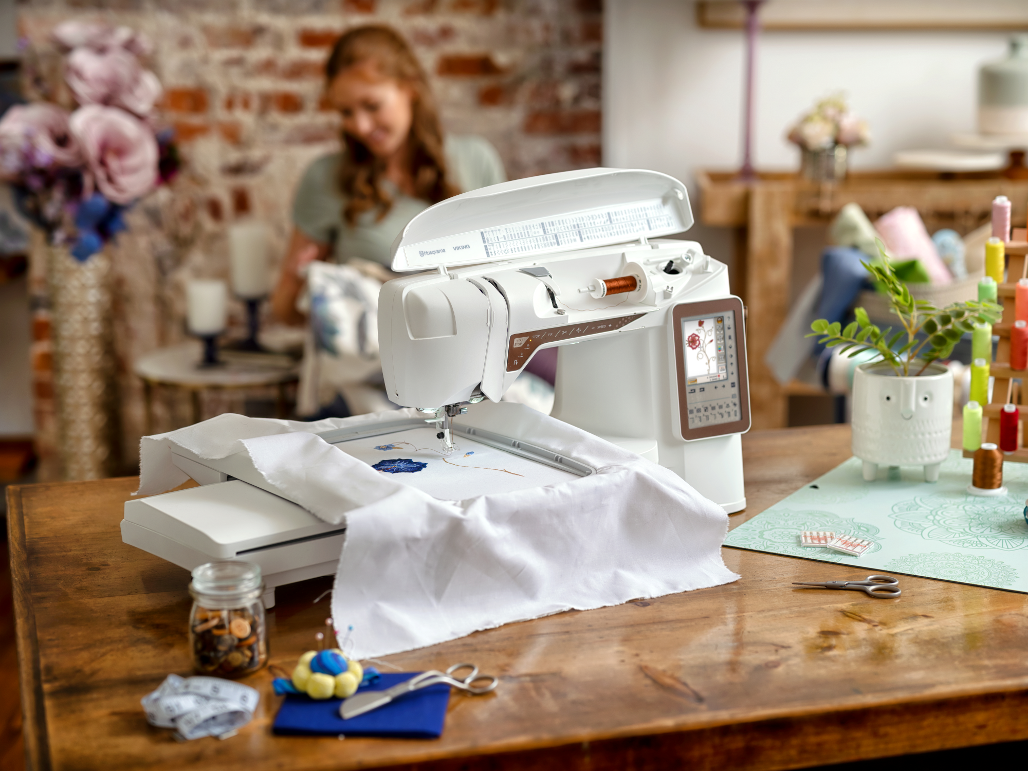 Husqvarna Viking Designer Topaz 40 Sewing and Embroidery Machine for Sale at World Weidner