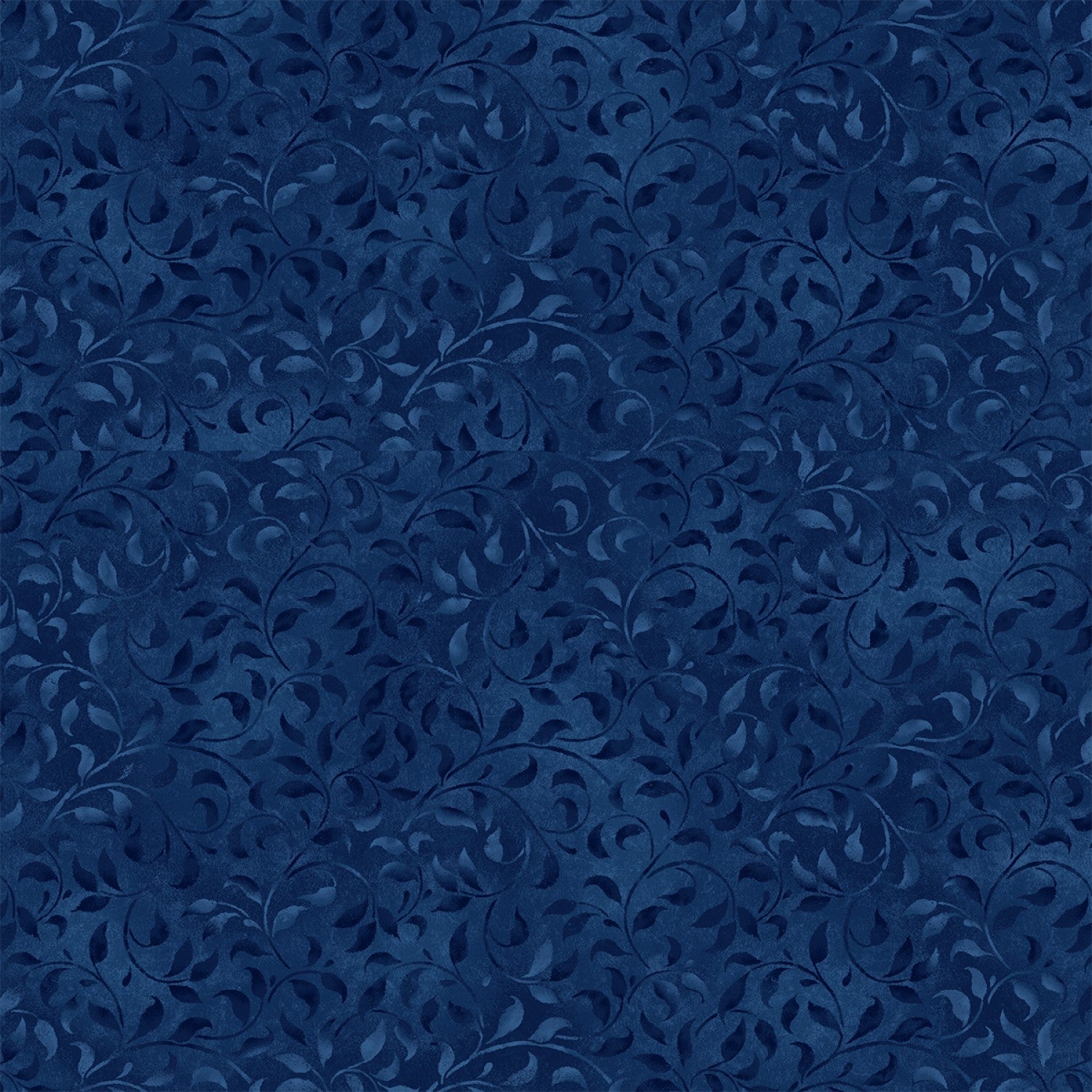 Wilmington Essentials True Navy Climbing Vine by the Half Yard 38717-494