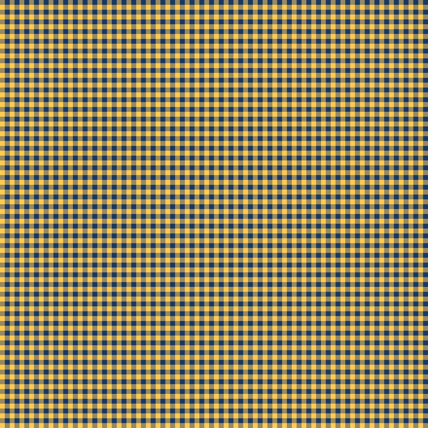 Wilmington Essentials Gold/Navy Mini Gingham Classics by the Half Yard 39161-574