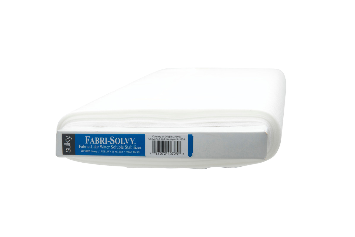 Sulky Fabri-Solvy 20" x 25 yd Bolt Firm Wash Away Embroidery Stabilizer 407-25