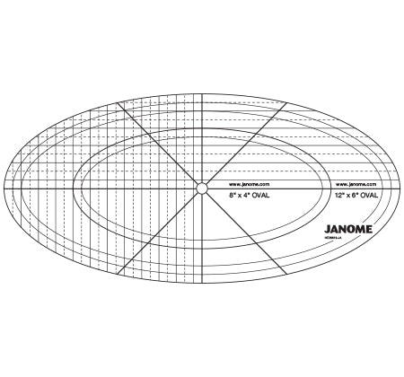 Janome Quilt Maker Pro Oval Set C Ruler HG00619‐JA