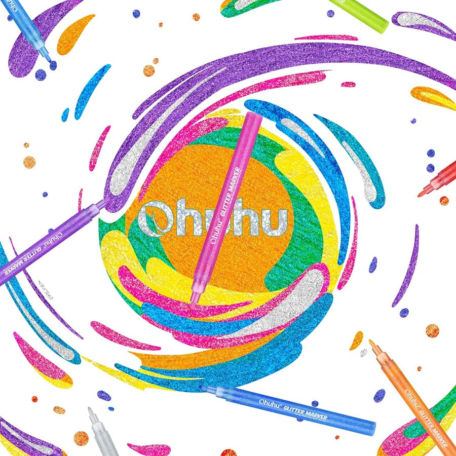 Ohuhu Glitter Metallic Marker Pens Y30-80600-32