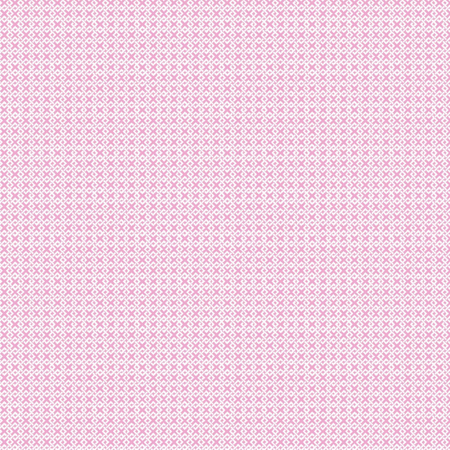 Wilmington Essentials White/Bubble Gum Pink Criss Cross Two Classics by the Half Yard 85582-131