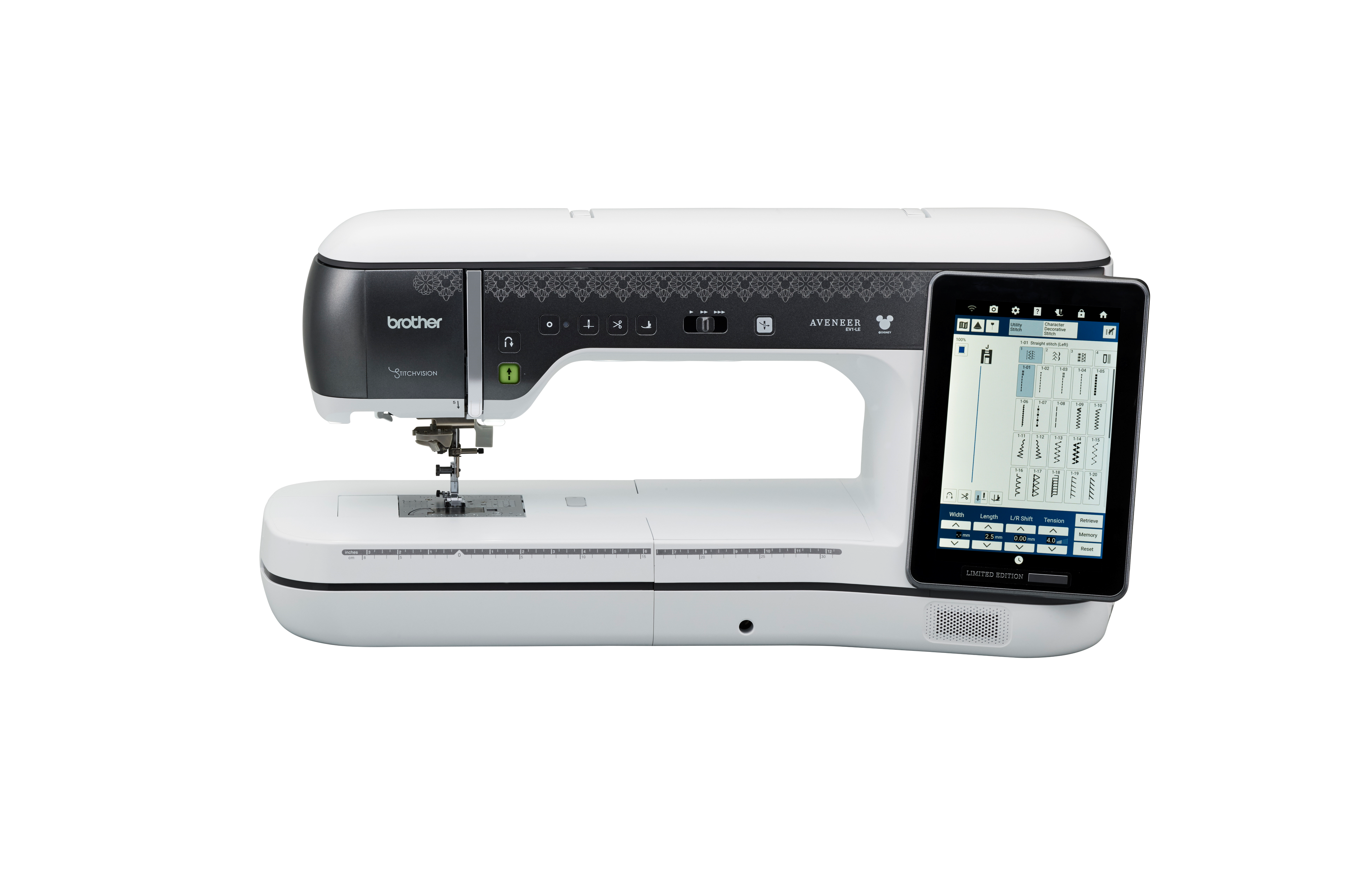 Brother AVENEER EV1-LE Limited Edition Sewing Quilting and Embroidery Machine 18¼ x 11⅝"