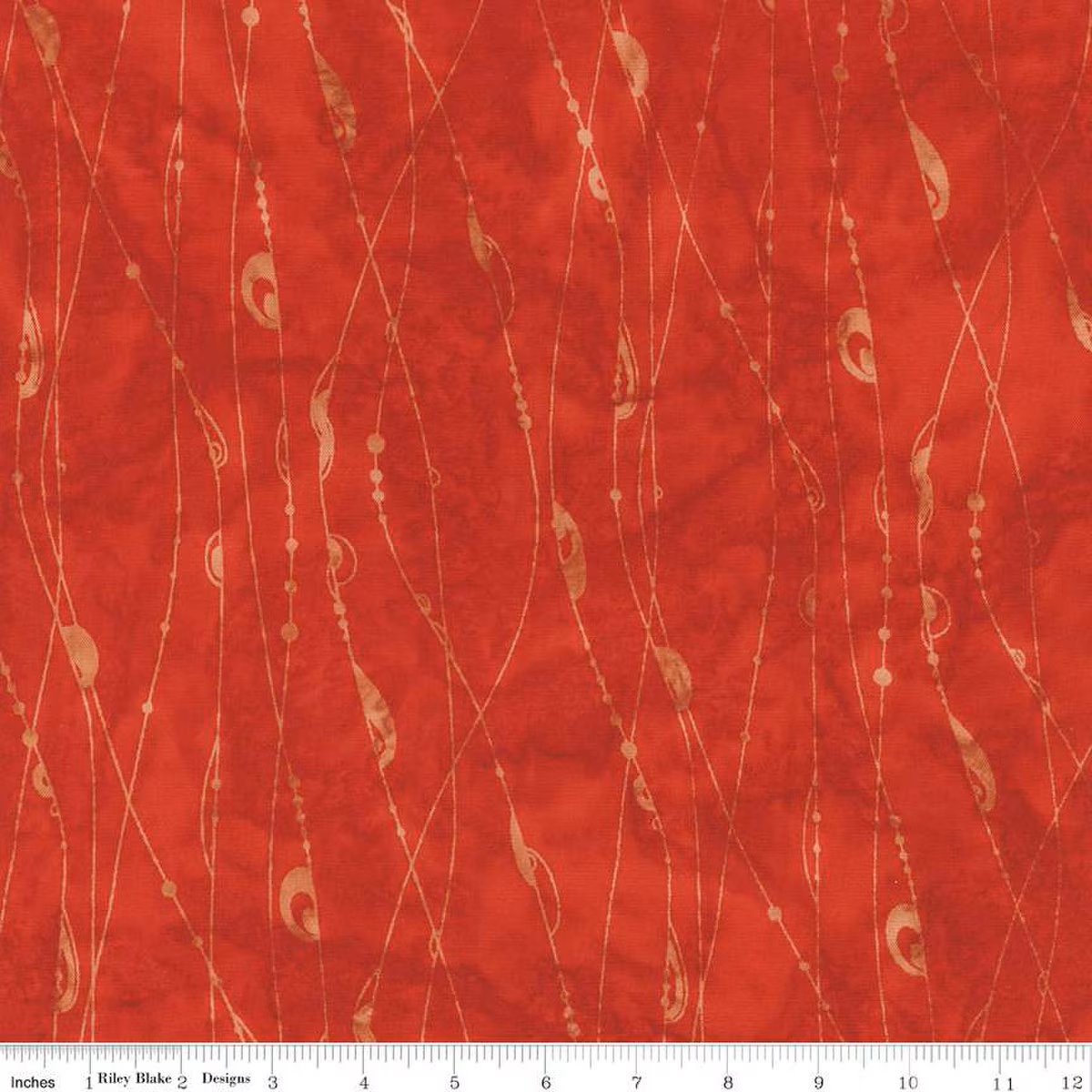 Riley Blake Expressions Batiks String Theory Rayon Chili by the Half Yard BTR23130-215