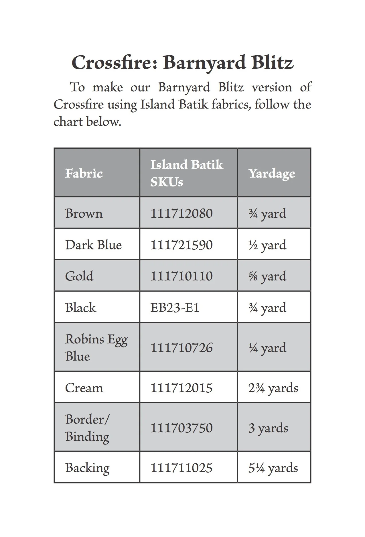 Studio 180 Design Crossfire Quilting Pattern MOD012