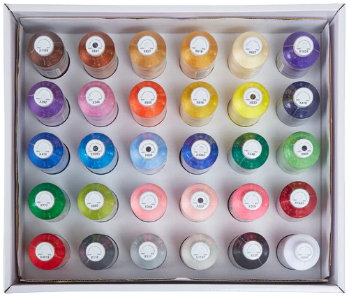 DIME Exquisite 30 Spool Assorted Embroidery Thread Kit