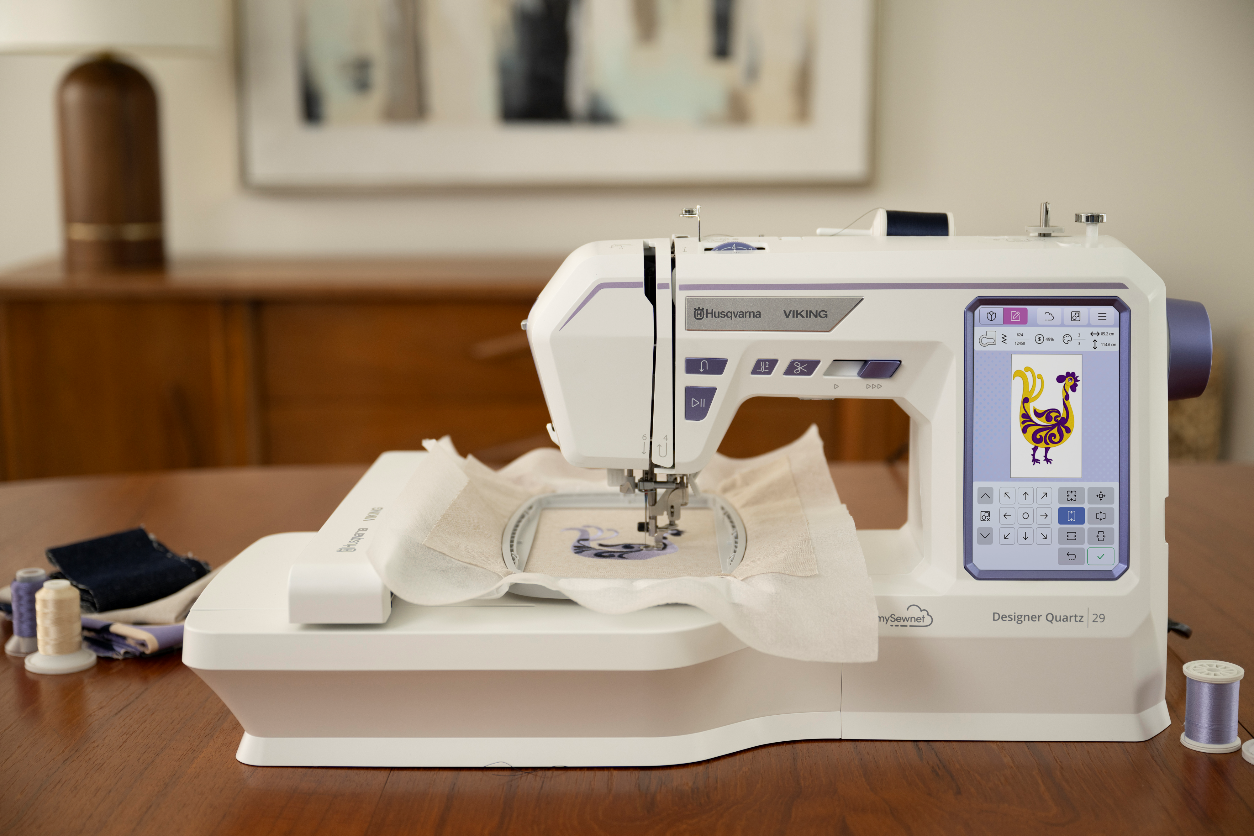 Husqvarna Viking Designer Quartz 29 Sewing and Embroidery Machine 6.7x3.9