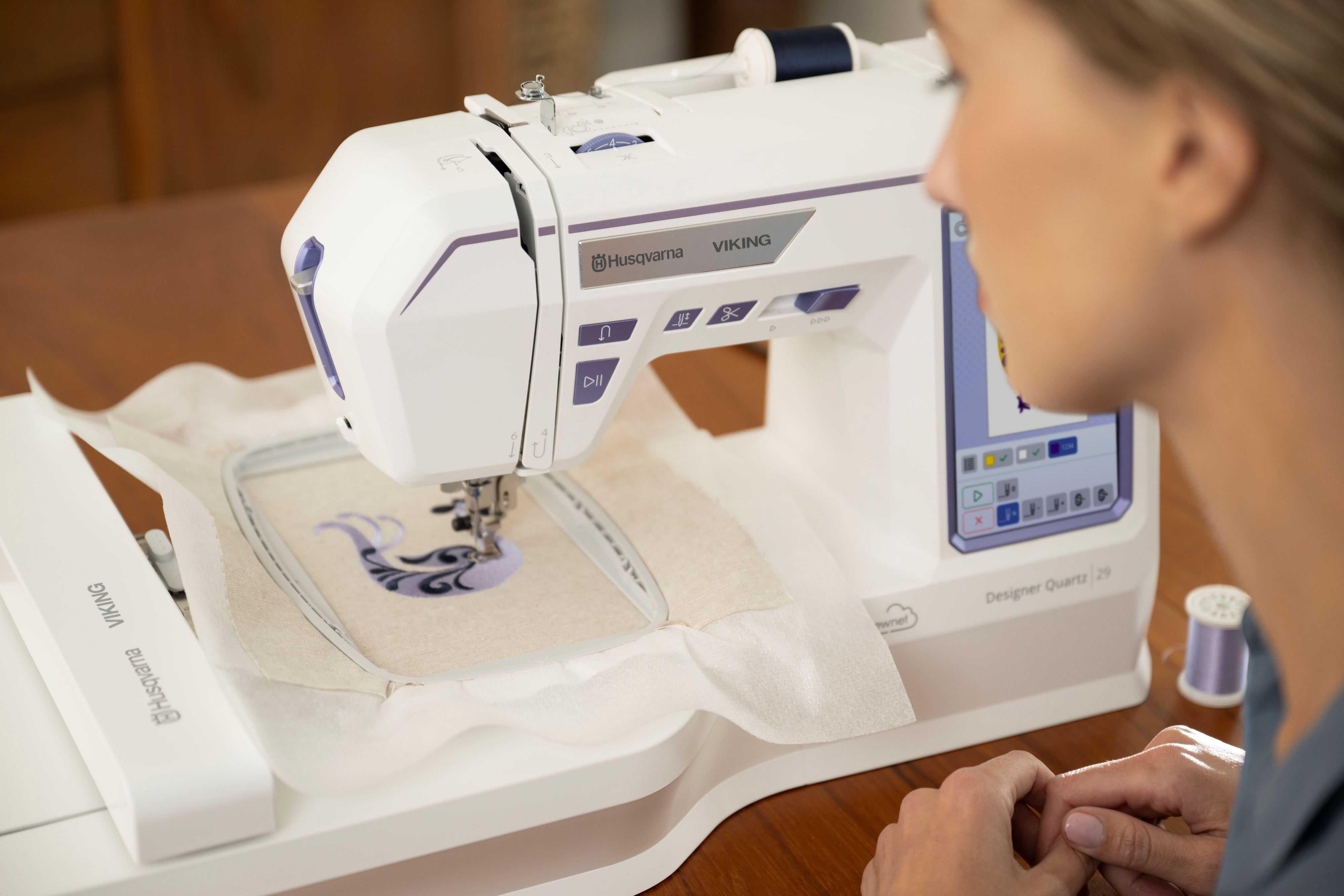 Husqvarna Viking Designer Quartz 29 Sewing and Embroidery Machine 6.7x3.9