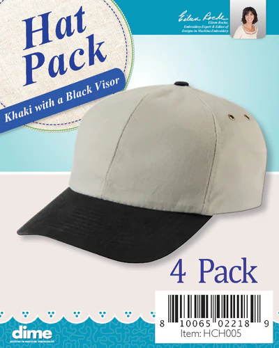 DIME 4pk Embroidery Hat Pack for Magnetic Hoop Clip