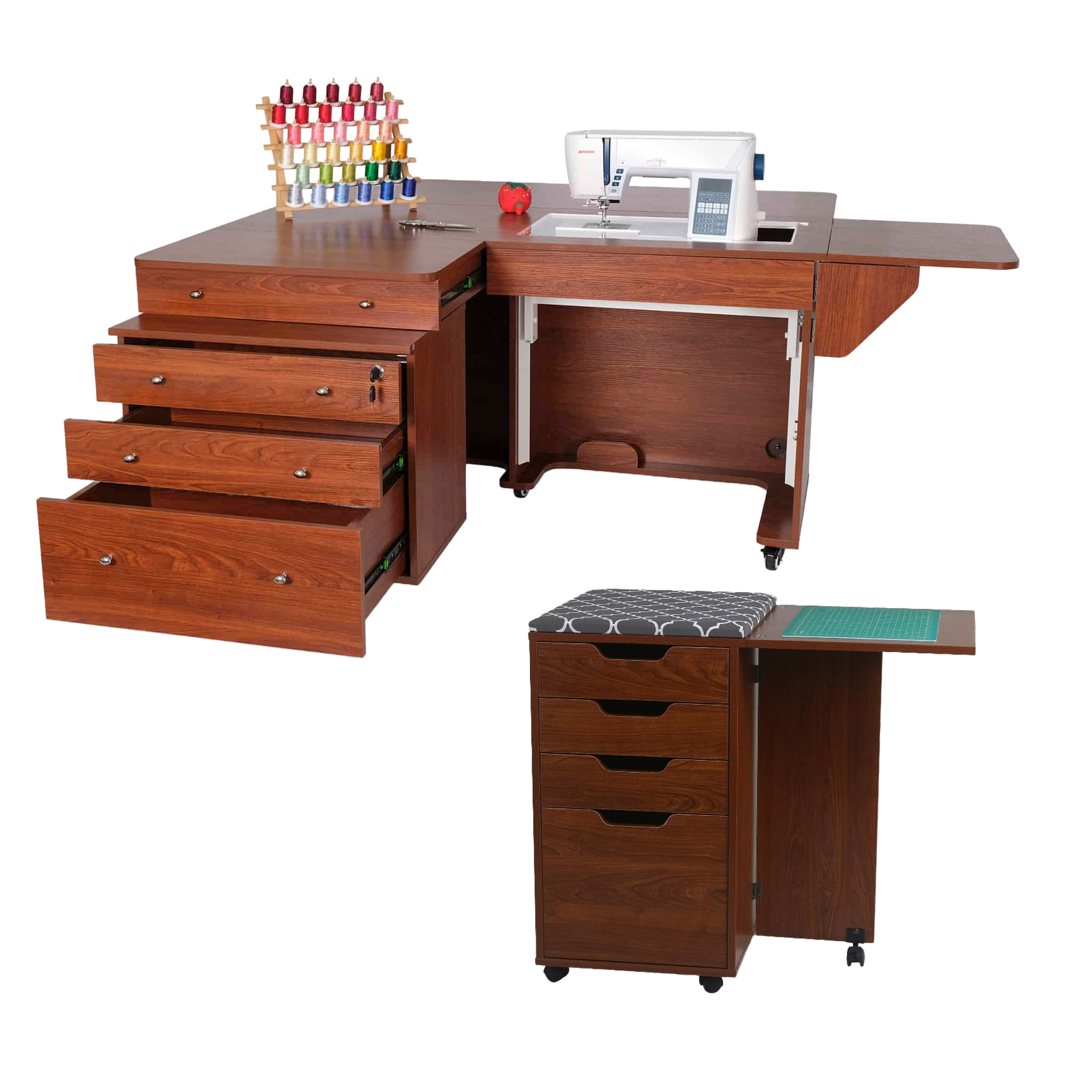 Arrow Sewing Kangaroo and Joey Full-Size Sewing Cabinet