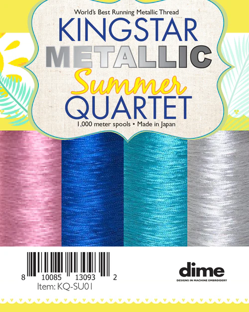 DIME Kingstar Metallic Quartet Embroidery Thread Kits