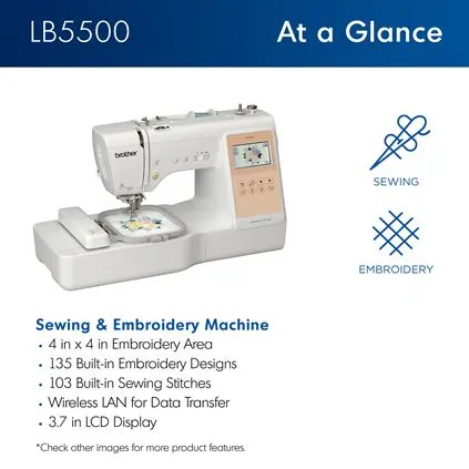 Brother LB5500 Sewing and Embroidery Machine 4x4