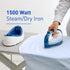 Panasonic Blue 360 Degree Freestyle Cordless Quilting Iron NIQL1000A