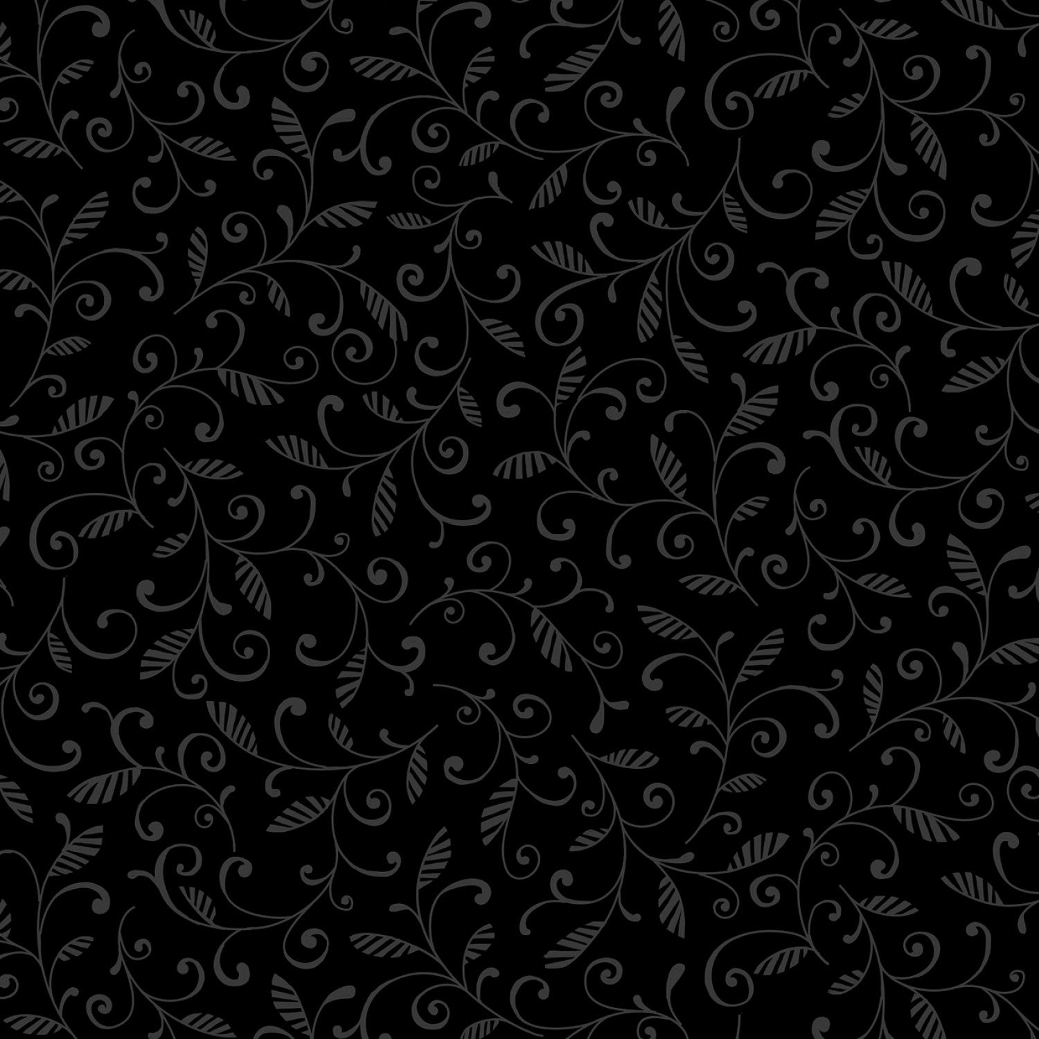 P & B Textiles Onyx 2 Vine Scrolls by the Half Yard ONY205525-K