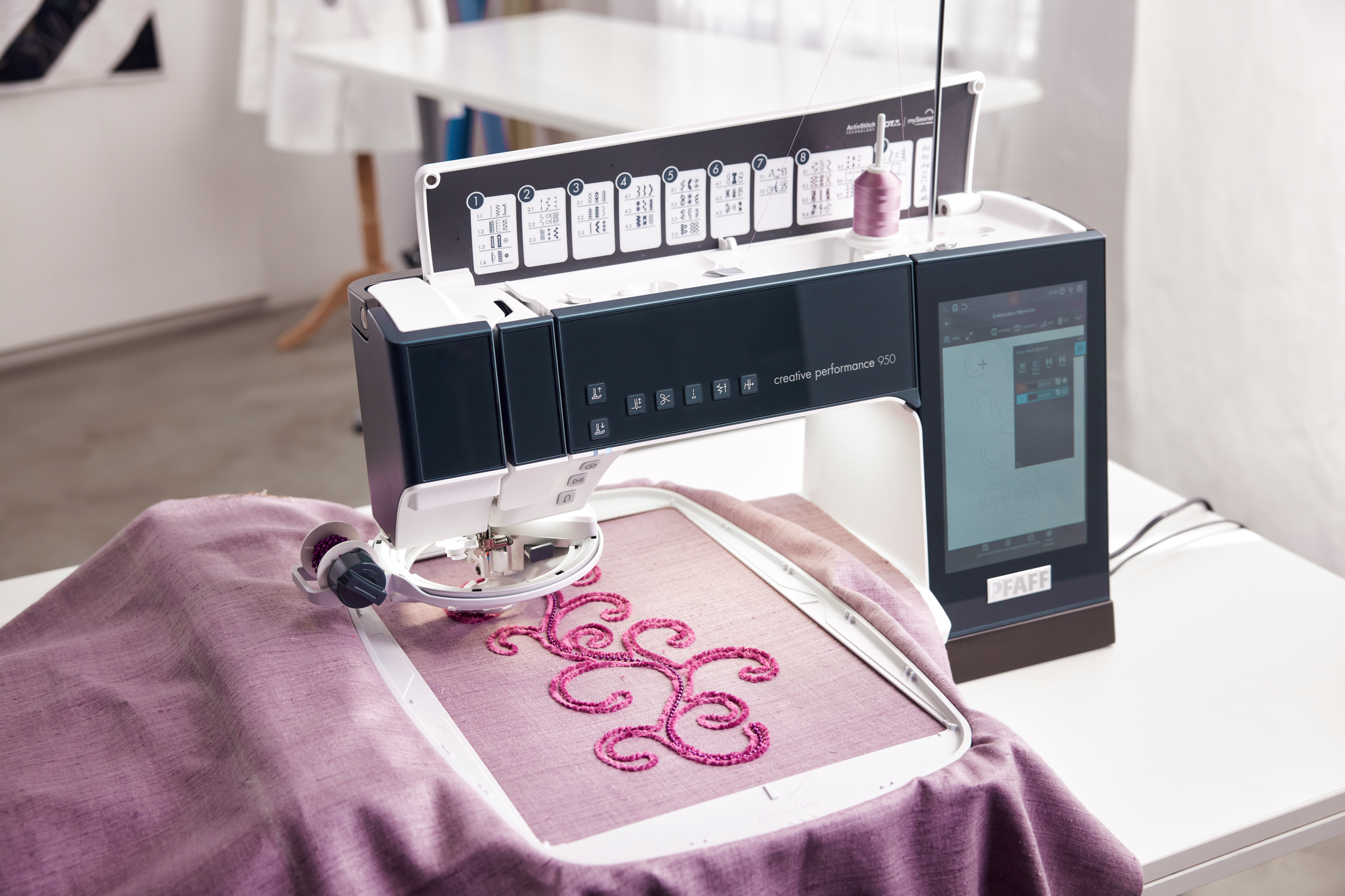 PFAFF creative performance 950 Sewing and Embroidery Machine