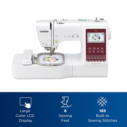 Brother Refurbished SE725 Sewing and Embroidery Machine 4x4 for Sale at World Weidner