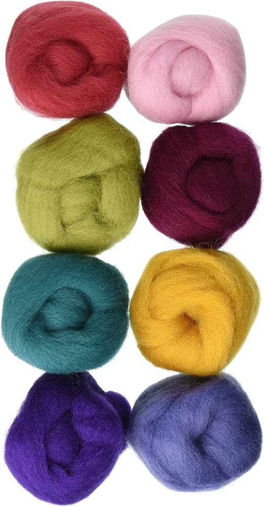 Wistyria Editions 8pk Designer .25oz Wool Roving W899R