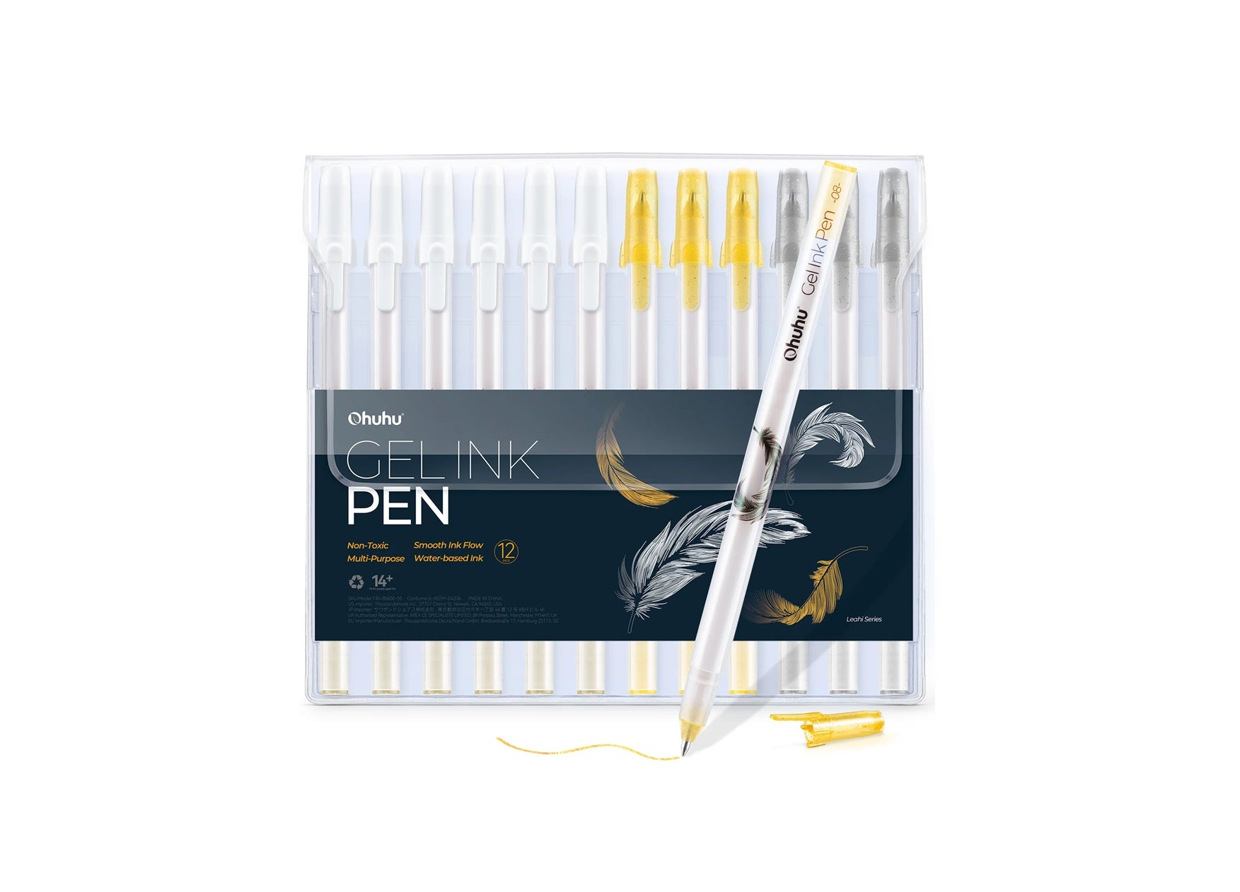 Ohuhu 12ct Gold/Silver/White Gel Pens Y30-80600-55