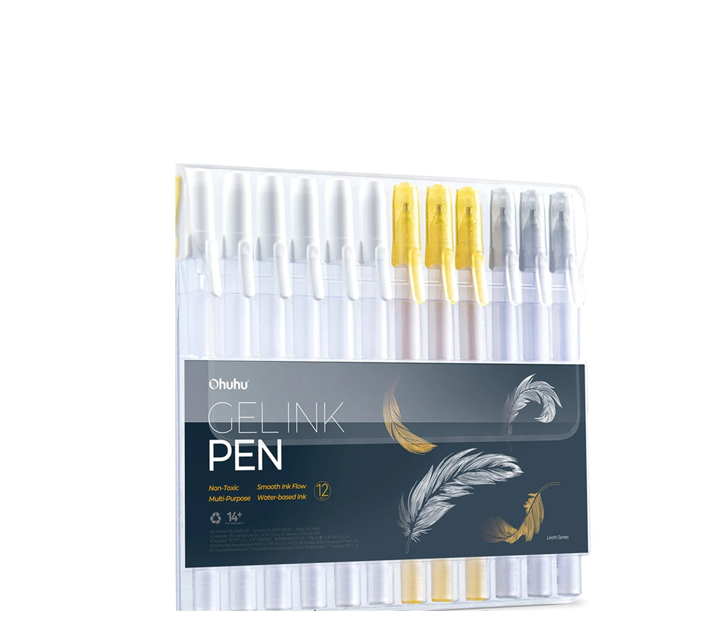 Ohuhu 12ct Gold/Silver/White Gel Pens Y30-80600-55