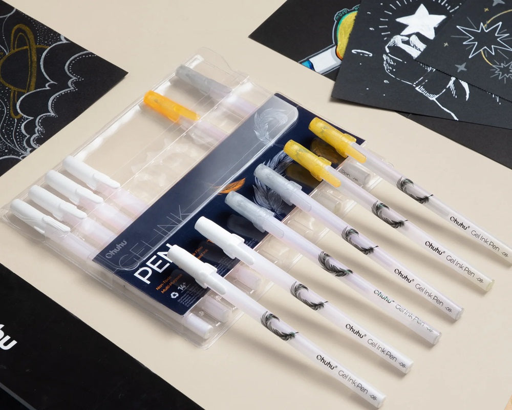 Ohuhu 12ct Gold/Silver/White Gel Pens Y30-80600-55