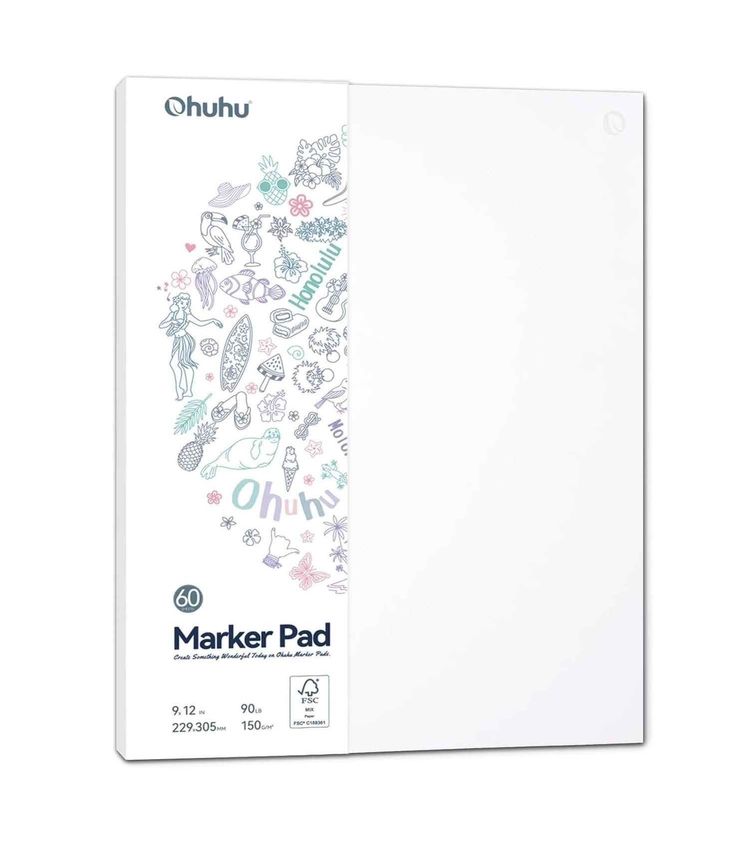 Ohuhu Double Sided Bleedproof Art Sketchbook 9x12 Y44-83000-44