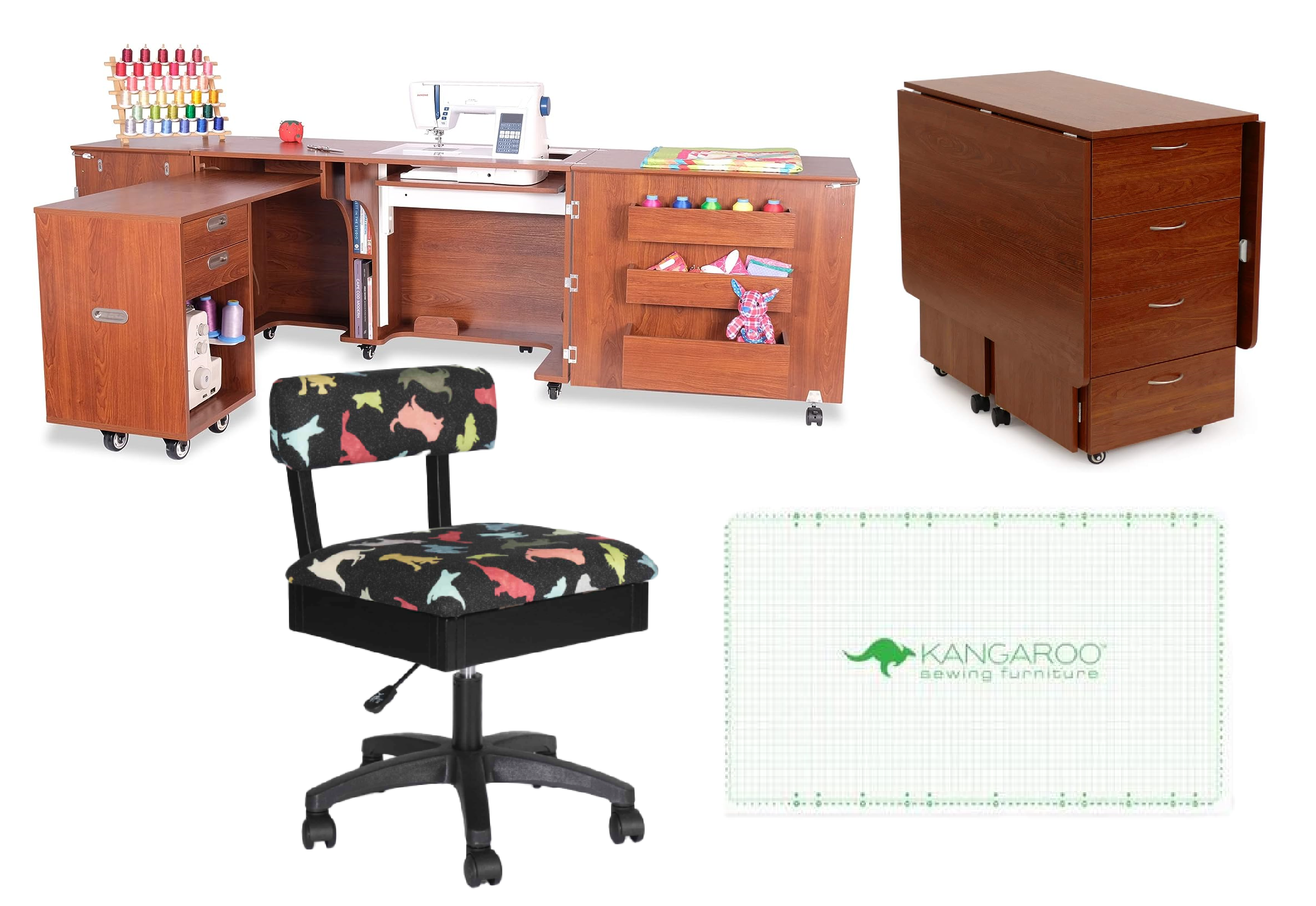 Arrow Sewing Aussie + Kookaburra Sewing and Crafting Furniture Bundle