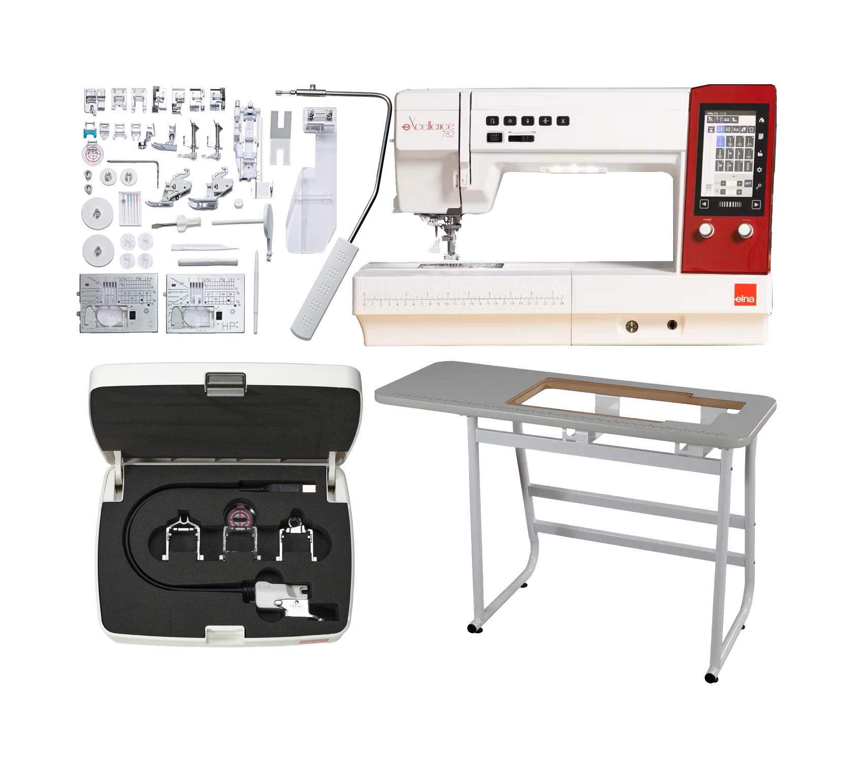 elna eXcellence 782 Computerized Sewing Machine with Accurate Stitch Regulator Equivalent to Janome MC9480QCP