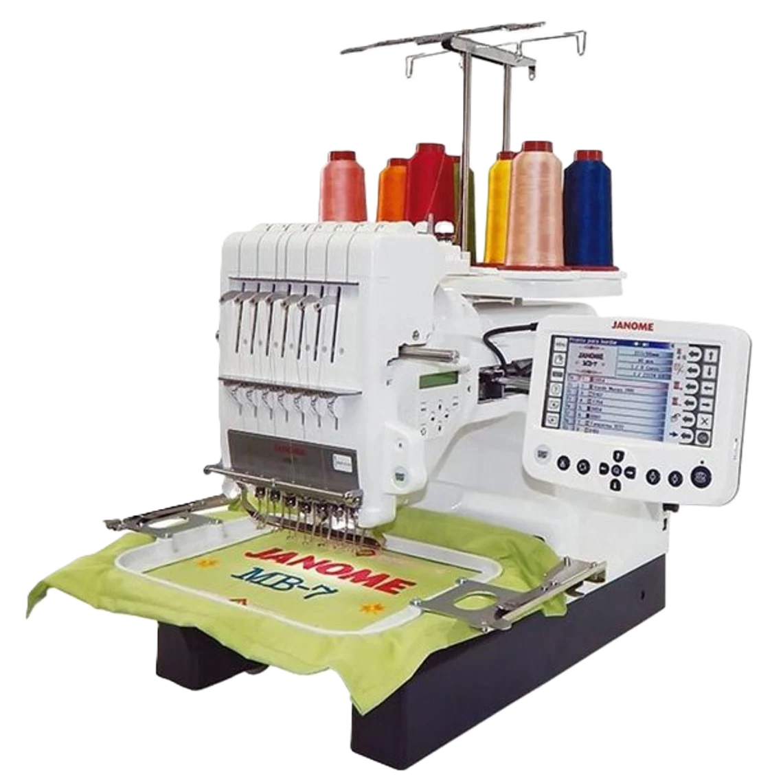 Janome MB7 Seven Needle Embroidery Machine 9.4 x 7.9