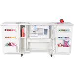 Arrow Sewing Kangaroo Bandicoot Sewing Cabinet white with machine