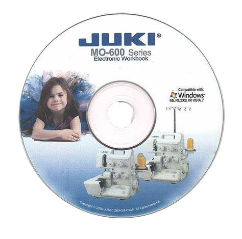 JUKI Electronic Workbook for MO-600 Series Sergers