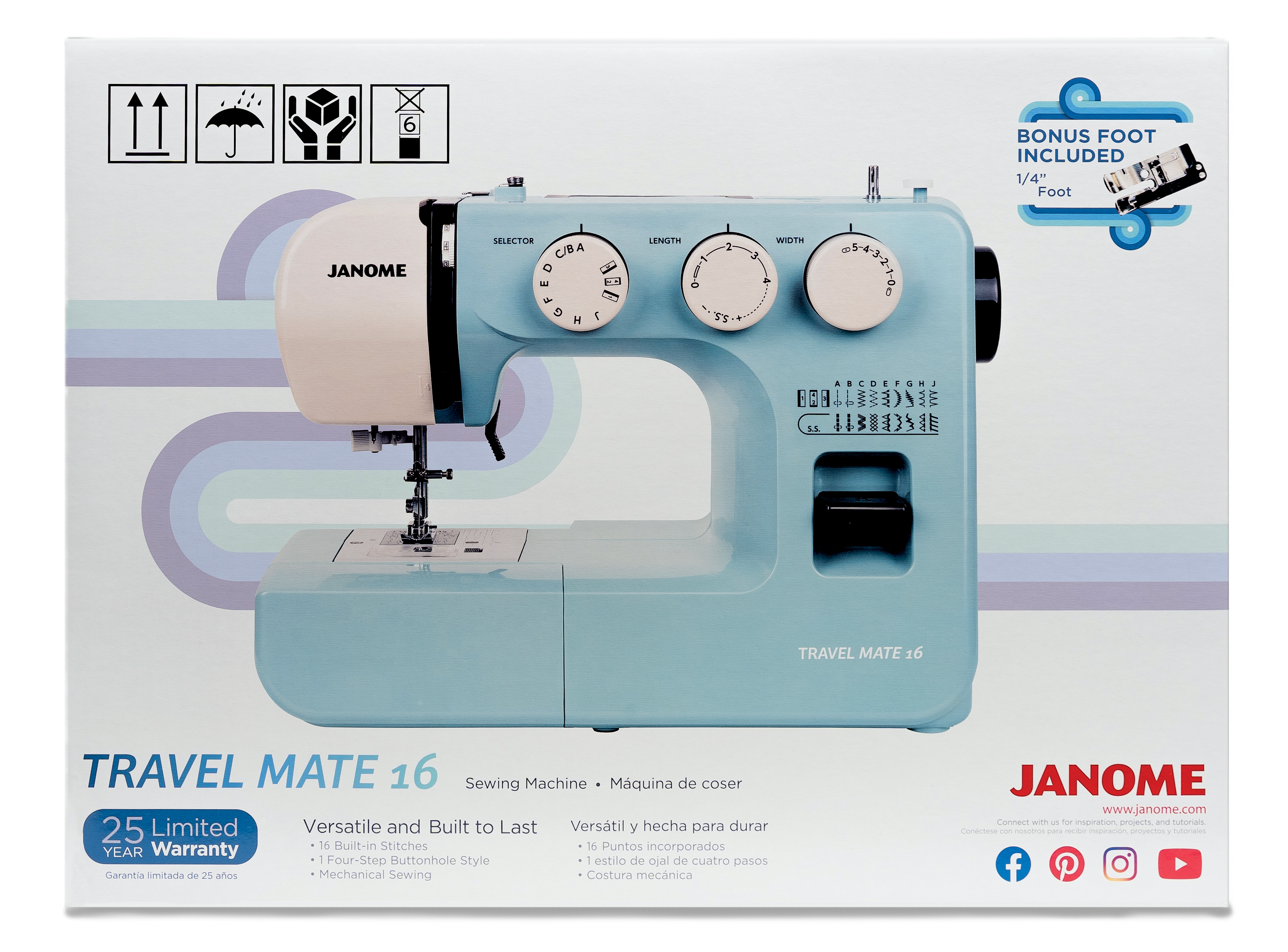 Janome Travel Mate TM16 Mechanical Sewing Machine