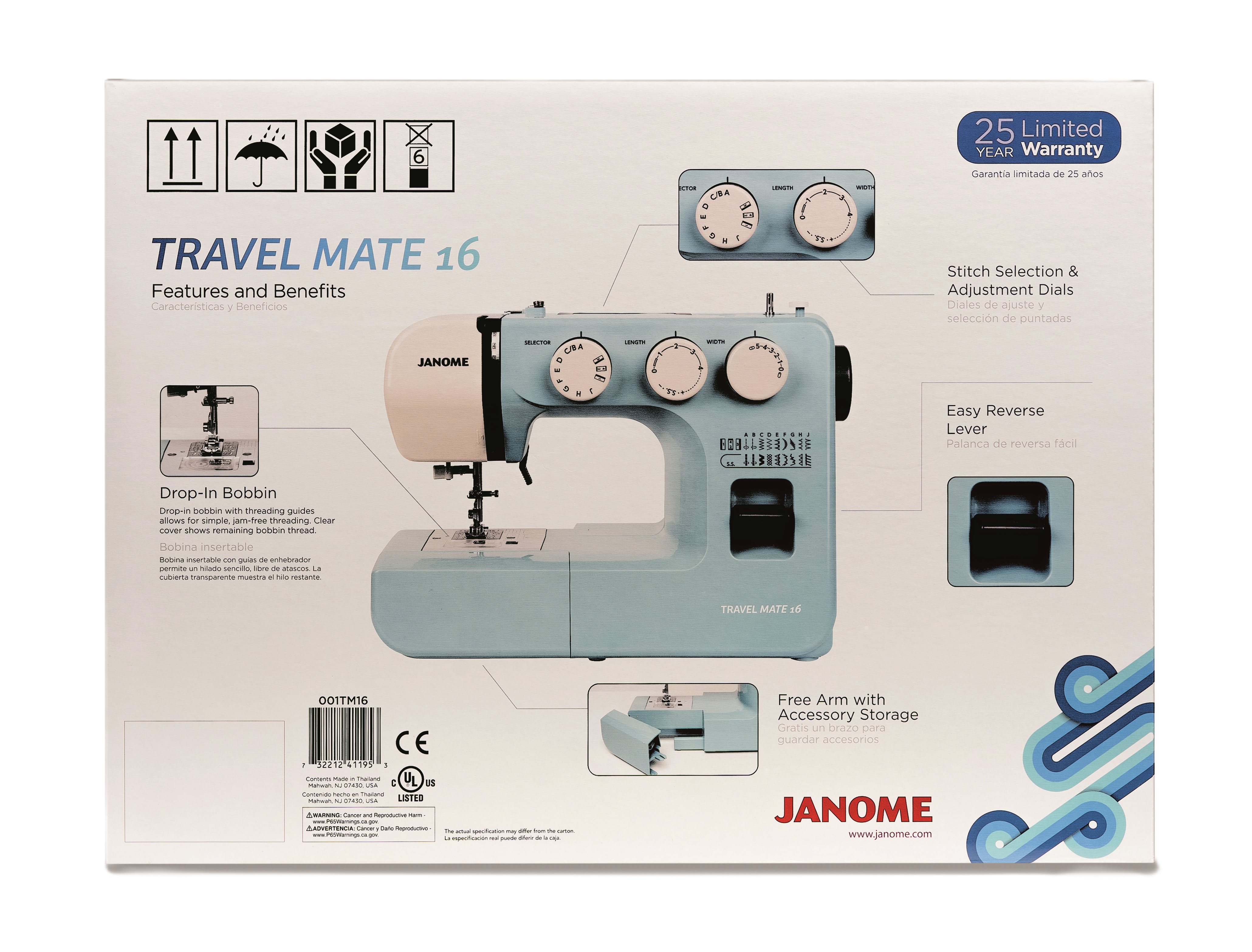 Janome Travel Mate TM16 Mechanical Sewing Machine