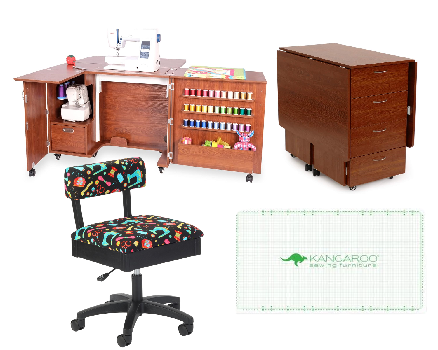 Arrow Sewing Wallaby + Kookaburra Sewing and Crafting Furniture Bundle for Sale at World Weidner