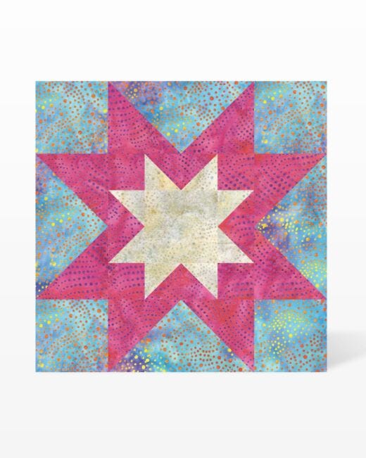 GO! Rising Star 10" Finished Die 55541 image of pattern on quilt