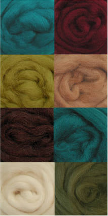 Wistyria Editions 8pk Chic .25oz Wool Roving W893R