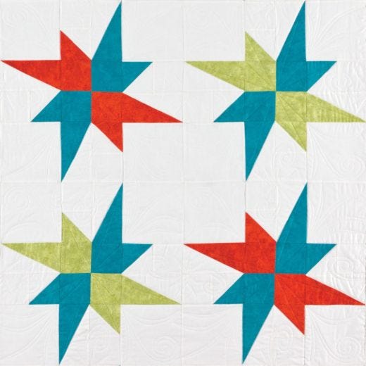 AccuQuilt GO! Half Square Triangle 3" Finished Square Die 55703 image of quilt